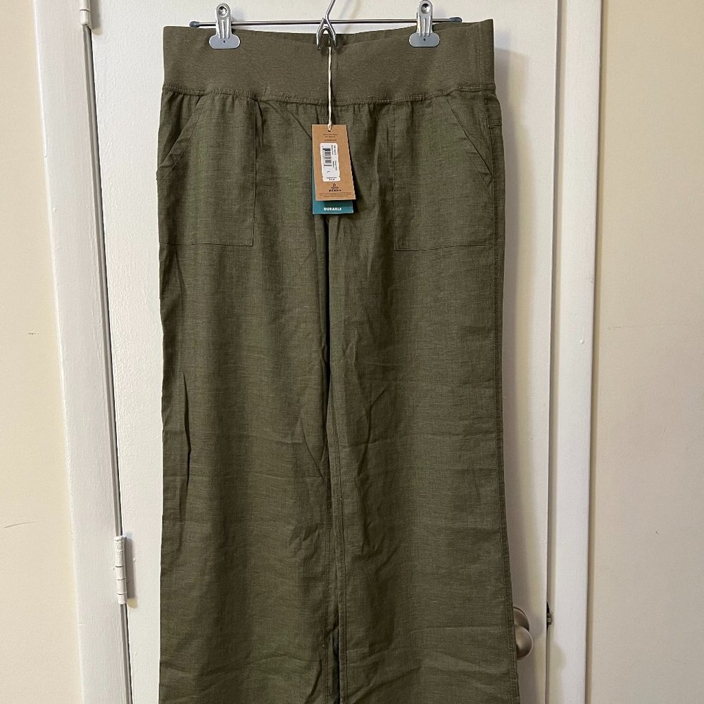 Prana wide-leg linen Mantra pants—New with tags (NWT)